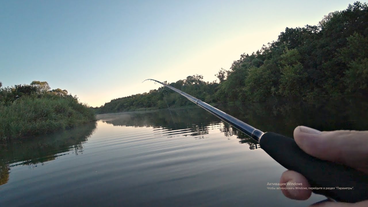 Рыбалка на утренней зорьке на спиннинг. Окунь размером с Щуку!