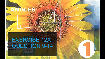 ANGLES | OLEVEL MATHS D1 7TH EDITION | EXERCISE 12A | QUESTION 9-14