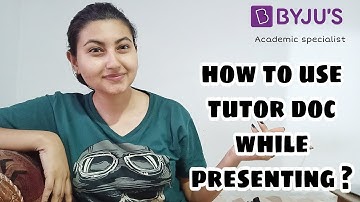 Share your slides, hide your notes on zoom. How to use tutor-doc while presenting ?