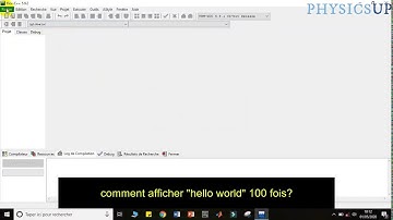 comment afficher un message 100 fois en langage c++  cours d