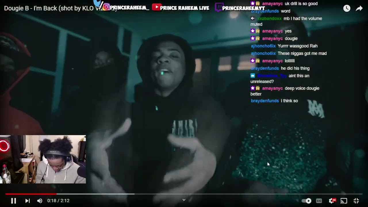 "Dougie B" Hazard Lights ⚠️ Prince Raheem Live Reaction YouTube