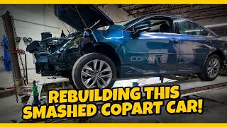 Rebuilding A Smashed Copart Car With a clean title!