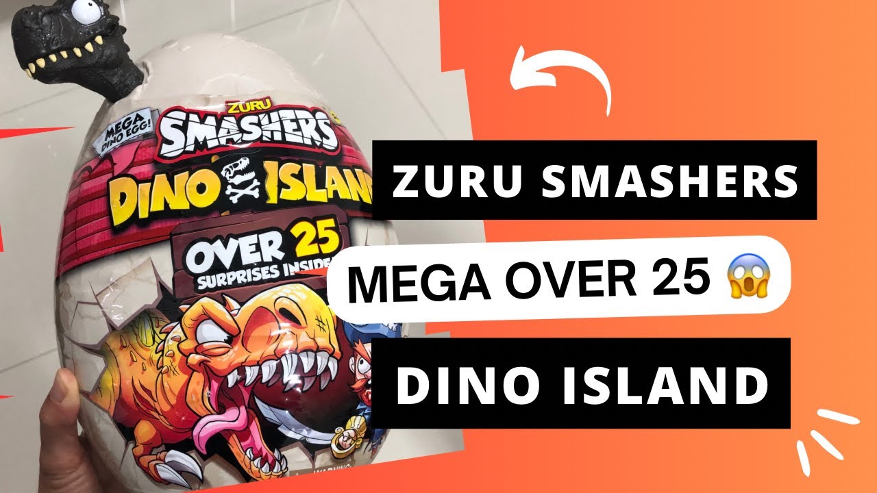 Ovo Dino Ilha Dos Dinossauros Smashers Gigante 25 Surpresas