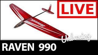 📦 Raven 990mm DLG  🔴 LIVE Unboxing
