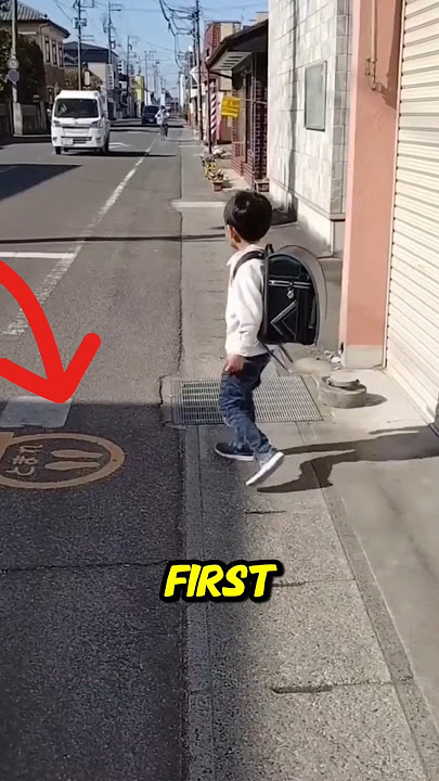 🇯🇵 Why Japanese Kids Raise Their Hand Before Crossing 🚸 (You’ll Be Surprised!) #shortsvideo