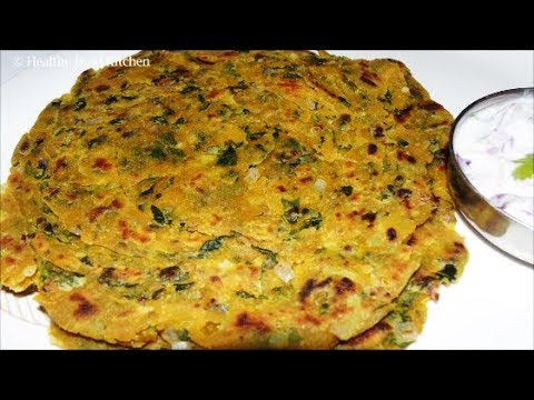 Methi Paratha Recipe - Methi Laccha Paratha Recipe -Vendhaya Keerai Paratha - Wheat Paratha Recipe