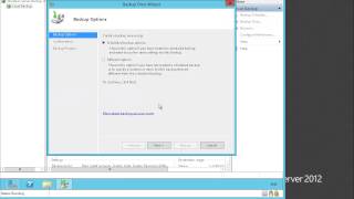 Server 2012 Windows backup and restore