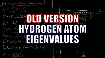 Quantum Chemistry 7.6 - Hydrogen Atom Eigenvalues (Old Version)