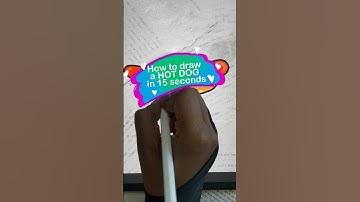 Easy Doodle to Draw in Procreate, How to Draw a Hot Dog #shorts #procreate #digitalart