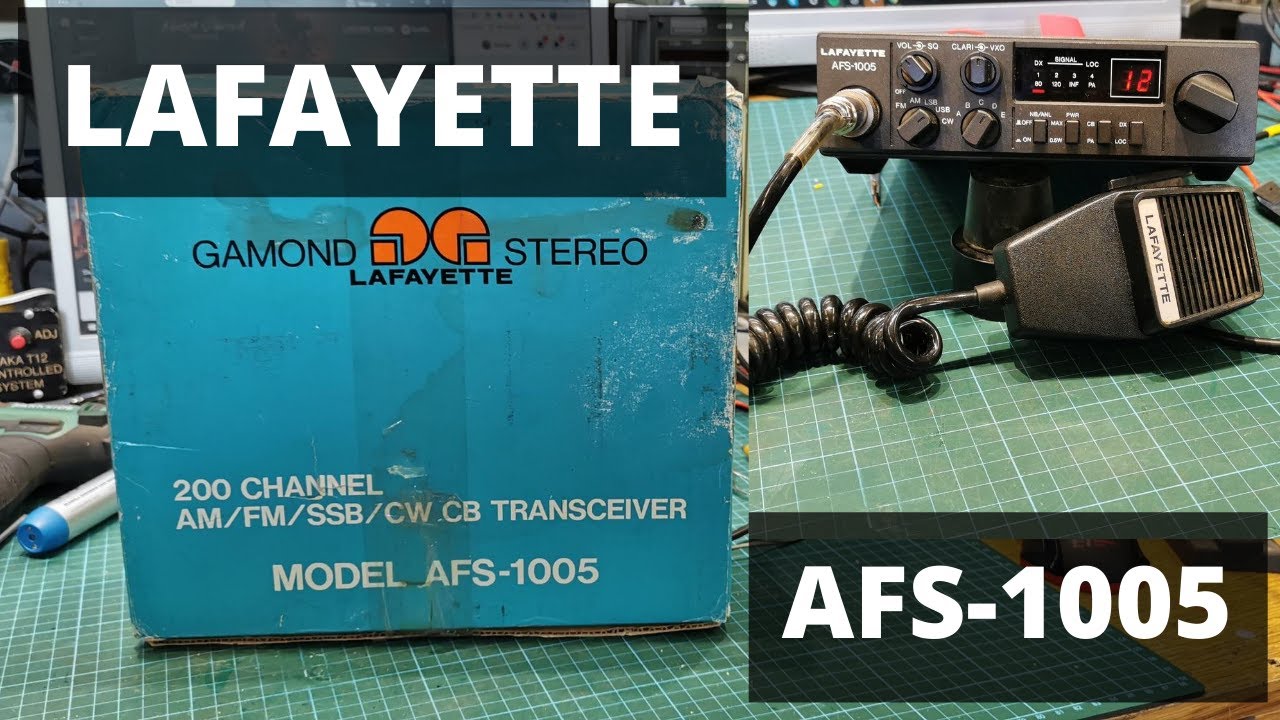 LAFAYETTE AFS 1005 CB RADIO YouTube