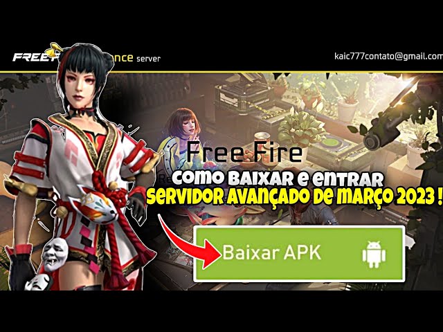 🚨 URGENTE!! COMO BAIXAR E ENTRAR NO SERVIDOR AVANÇADO DO FREE FIRE E CÓDIGO  DE ATIVAÇÃO! 