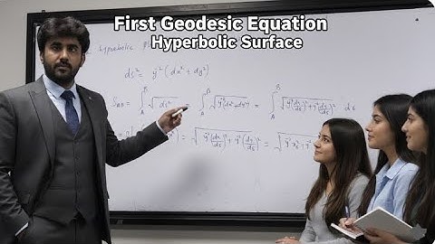 Geodesics on the Hyperbolic Plane | Derivation of the First Geodesic Equation (Poincaré Half-Plane)