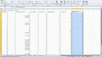 Calculating final grades in Excel
