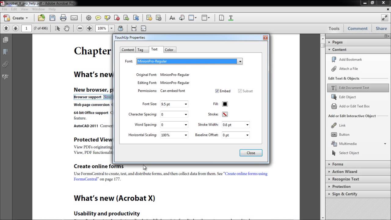 How to Edit Text in Acrobat