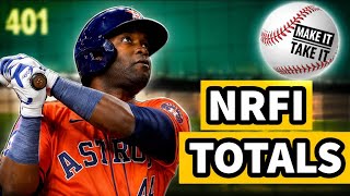 5 MLB Bets I LoveToday ⚾ NRFI + Best Totals