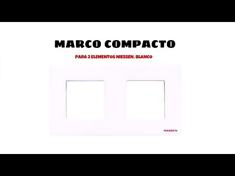 Video de Marco compacto para 2 elementos Niessen Zenit  Blanco