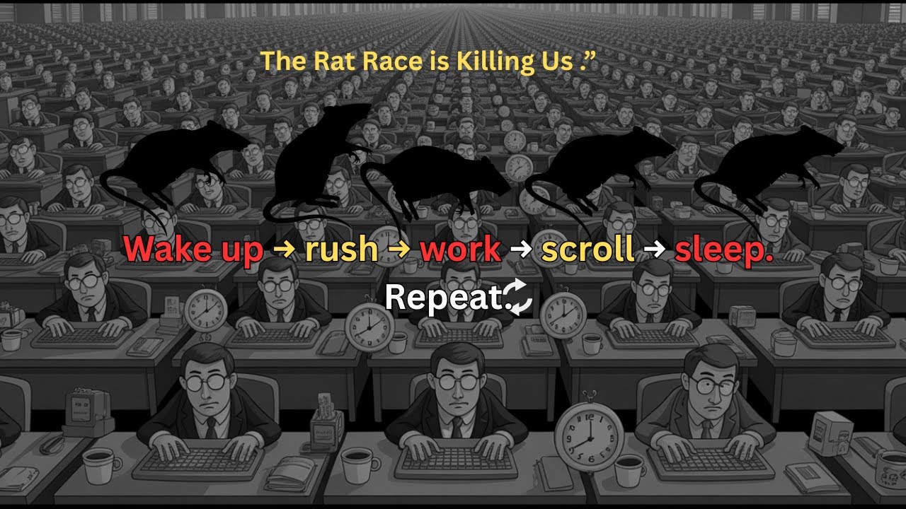 The Rat Race is Killing Us — Watch This Before It’s Too Late.”.Here’s the Wake-Up Call.”