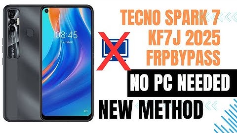 HOW TO BYPASS TECNO SPARK 7 (#KF7J) FRP LOCK  WITHOUT PC