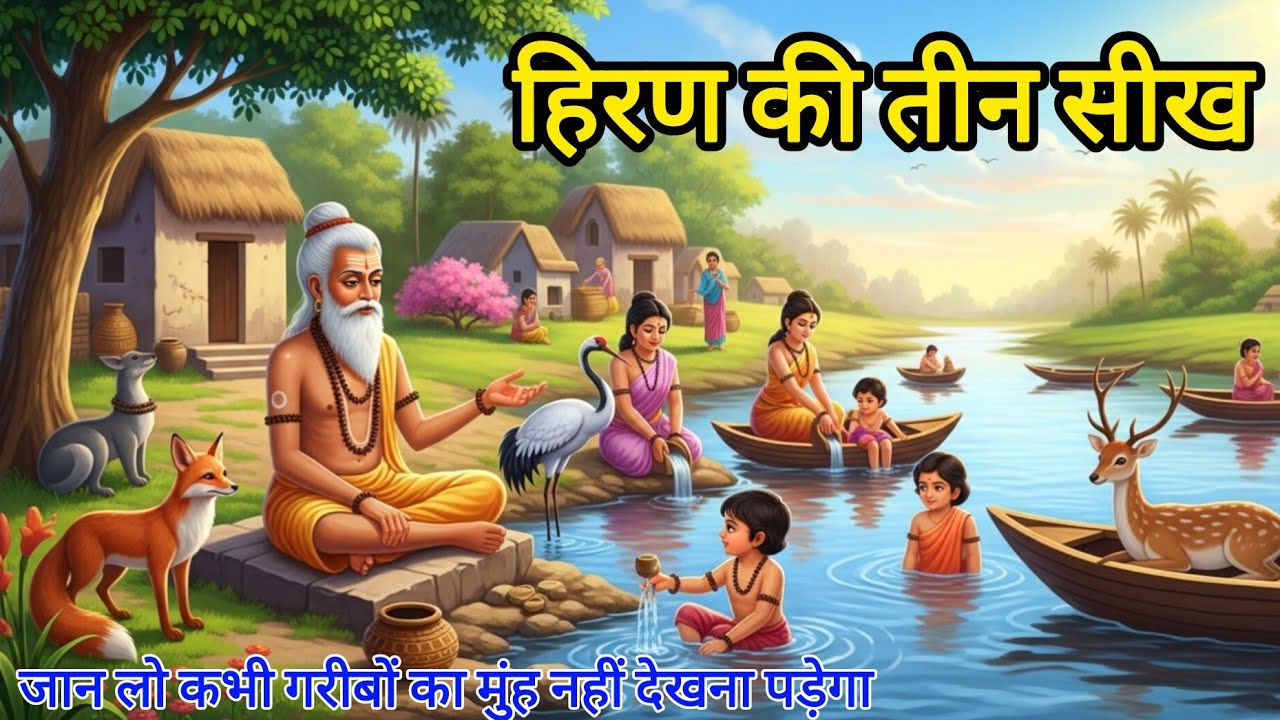 एक हिरण ने सिखाई 3 ऐसी बातें | अमीर सेठ भी रह गया हैरान | एक साधु और हिरण का दिव्य संवाद 