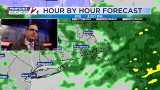 WPRI 12 Weather Now 1/31/25:  Rain into the Evening; Colder Saturday
