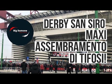 📢 San Siro: Maxi assembramento per il derby Milan-Inter (Video by Saaa)!