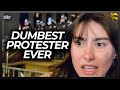 Cameraman stunned as protester admits this on camera