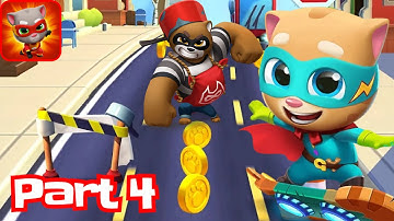 Talking Tom Hero Dash - Walkthrough Part 4 [Gameplay 2024] (Android)