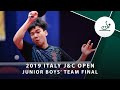 Артем Тихонов vs Xiang Peng | Italy J&C Open 2019 (JBT Final)