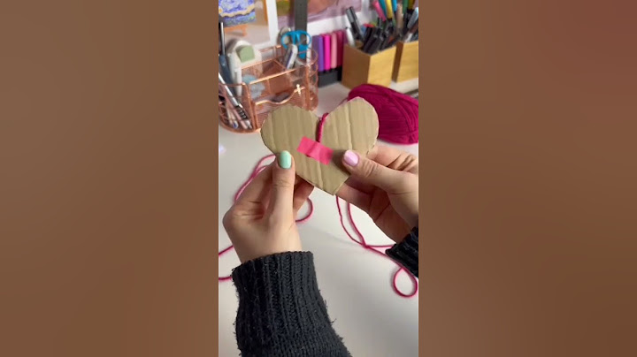 easy DIY Geschenk für Valentinstag 💕💌 kuschliges Herz mit Wolle selber basteln 🧶