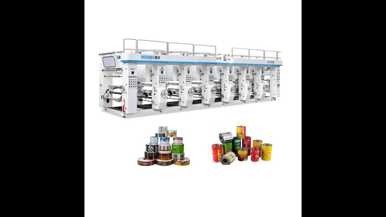 Shaftless Type Rotogravure Printing Machine For Plastic Film - YouTube