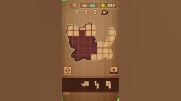 Kitty🐱 cat wood block puzzle #gamepuzzle #shortvideo