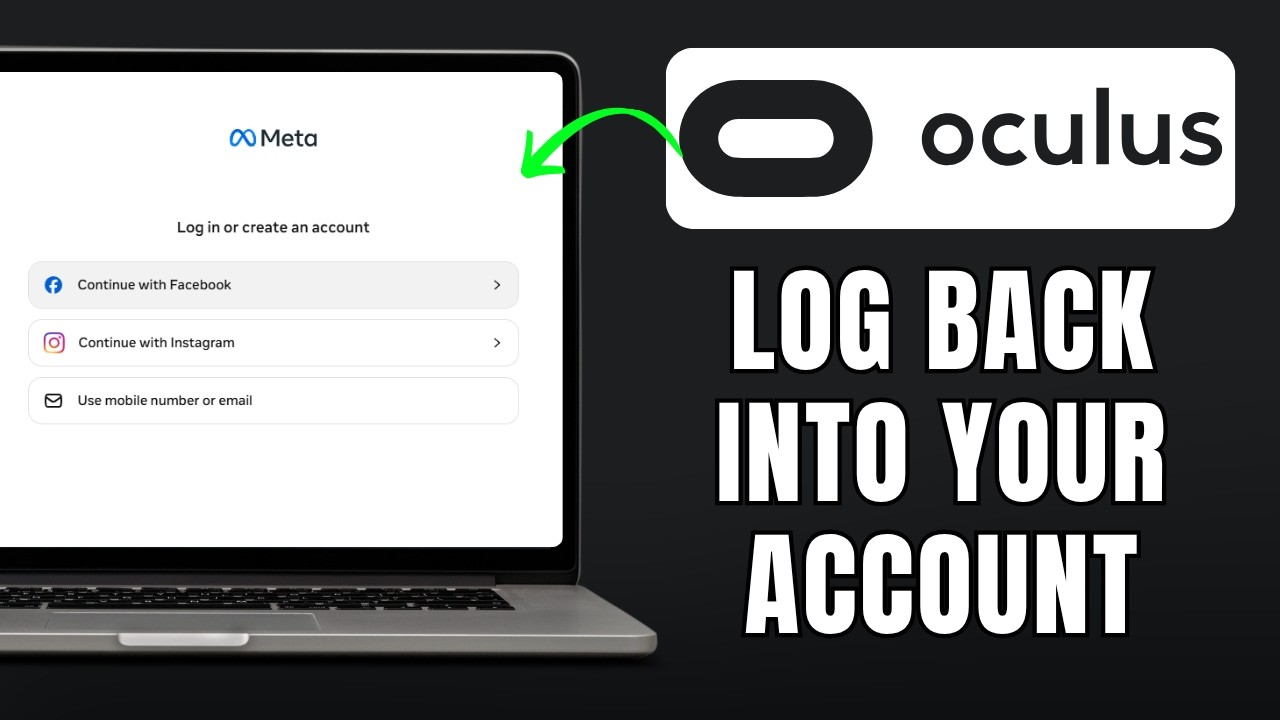 How to Log Back Into Your Oculus Quest 2 Account | Meta Quest
