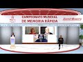 Presentación en rueda de prensa del Mundial de Memoria &quot;Puebla 2022&quot;