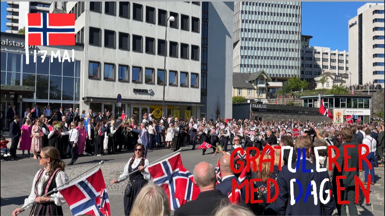 Syttende Mai 2025 in Stavanger: A day of Pride and Tradition #4k