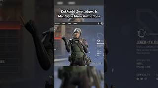 NEW MENU ANIMATIONS! | #rainbowsixsiege #r6siege #siege #gaming