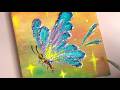 Textured painting of the spring butterfly!