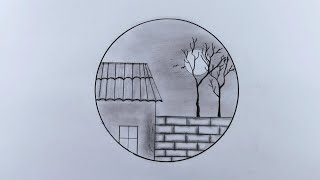 Circle drawing - easy nature drawing