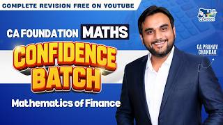 🚀 CA Foundation Maths Confidence Batch | FREE LIVE on YouTube | Lecture 3 | CA Pranav Chandak