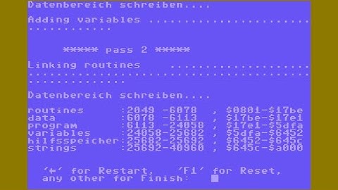 Compile C64 BASIC Program To Machine Code - Basic Boss