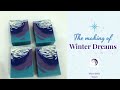 The Making of  Winter Dreams 💜 ❄ - Cold process soap - 🌙 Moonbelle Soaps