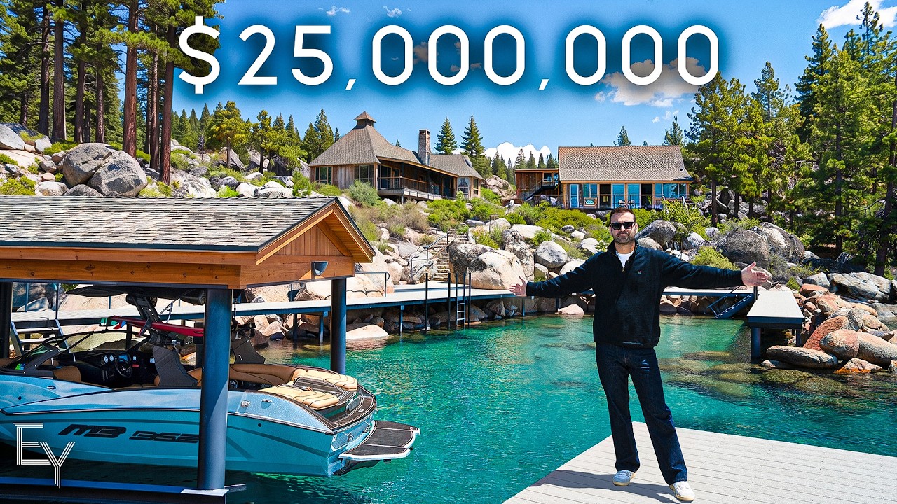 Touring a  Million Lake Tahoe Estate Featuring a Private Marina – Video