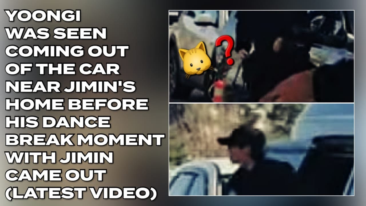 😱🔥Юнги был замечен выходящим из машины возле дома Чимина перед тем, как в сеть попал момент с тан...
