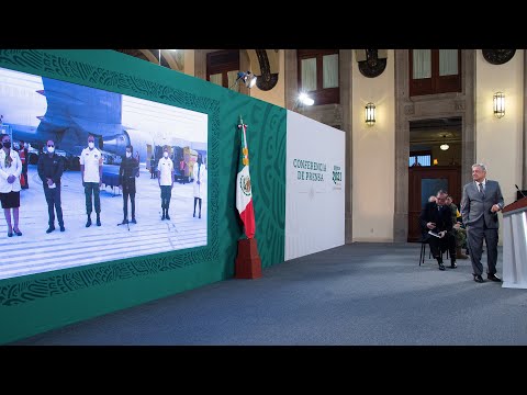 Inicia vacunación a personal de hospitales privados. Conferencia presidente AMLO