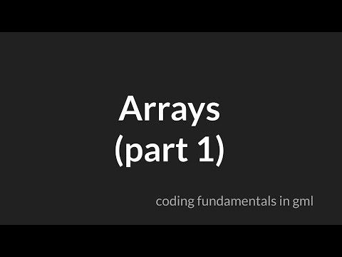[incomplete in 2.3] Arrays Part 1 [GameMaker Studio 2] - YouTube