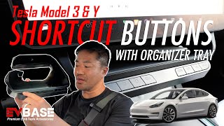 Tesla Model 3 & Y Shortcut Intelligent Buttons with Organizer Tray from EV Base Install & Review by Myong | Camera to Freedom 679 views 3 months ago 5 minutes, 57 seconds