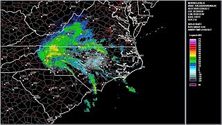 2020 Bertha - Raleigh, NC WSR-88D Radar Animation (HD 1280x720)
