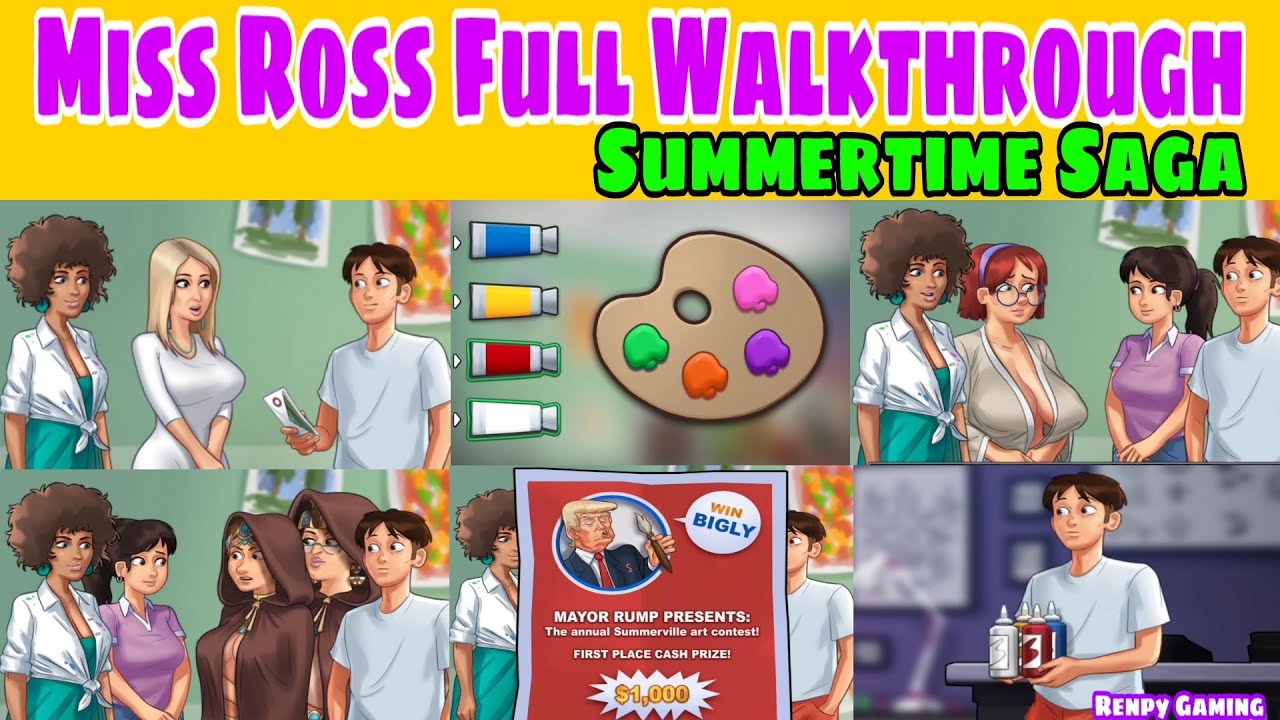 Miss Ross Full Walkthrough Summertime Saga 0.20.1 Miss Ross Complete Stor.....