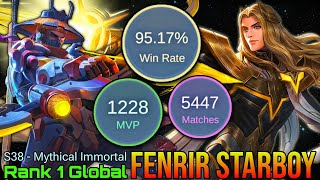 95% Win Rate HyperCarry No.1 Player - Top 1 Global S38 Mythical Immortal by FENRIR STARBOY - MLBB screenshot 2