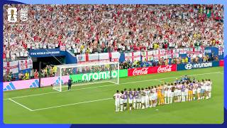 England celebrate with fans after booking place in World Cup Semi-Finals!