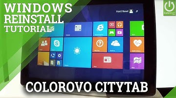 Reinstall Windows in COLOROVO CityTab Supreme - Reset Settings